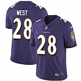 Nike Baltimore Ravens #28 Terrance West Purple Team Color NFL Vapor Untouchable Limited Jersey,baseball caps,new era cap wholesale,wholesale hats